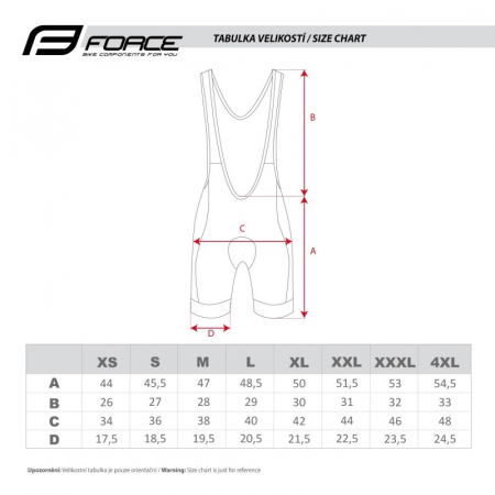 Pantaloni scurti cu bretele Force Team 18 Negru/Alb XS [4]
