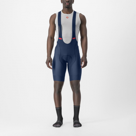 Imbracaminte ciclism - Pantaloni scurti cu bretele Castelli Competizione, Indigo, L