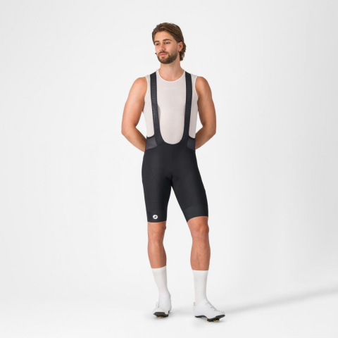 Imbracaminte ciclism - Pantaloni scurti cu bretele Castelli Endurance 4, pentru barbati, negru L