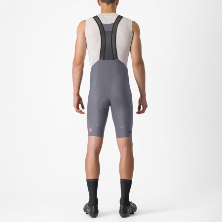 Pantaloni scurti cu bretele Castelli Espresso, pentru barbati, gri fumuriu, XS [1]