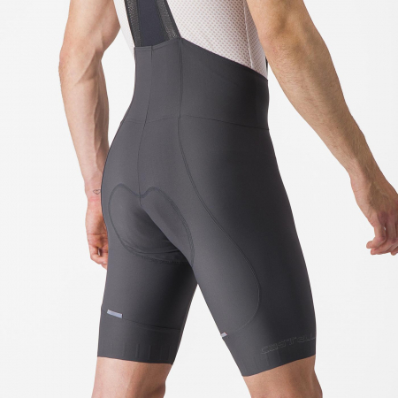 Pantaloni scurti cu bretele Castelli Espresso, pentru barbati, gri inchis, L [7]