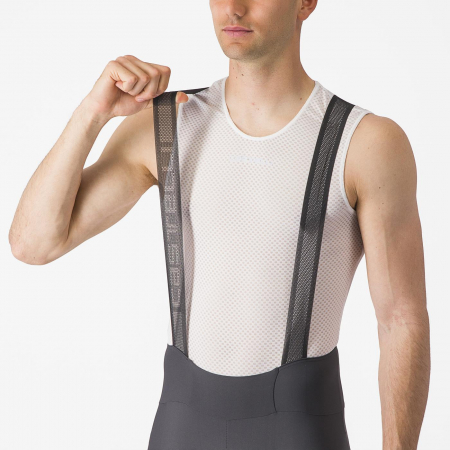 Pantaloni scurti cu bretele Castelli Espresso, pentru barbati, gri inchis, L [2]