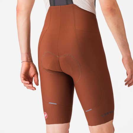 Pantaloni scurti cu bretele Castelli Espresso, pentru barbati, maro mocha inchis, XS [6]