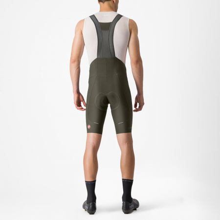 Pantaloni scurti cu bretele Castelli Espresso, pentru barbati, verde inchis, M [1]