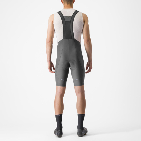 Pantaloni scurti cu bretele Castelli Espresso, Gri Gunmetal, L [1]