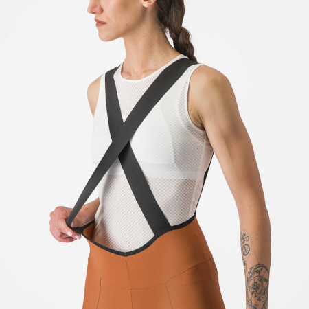Pantaloni scurti cu bretele Castelli Espresso W DT, pentru femei, maro mocha, XS [5]