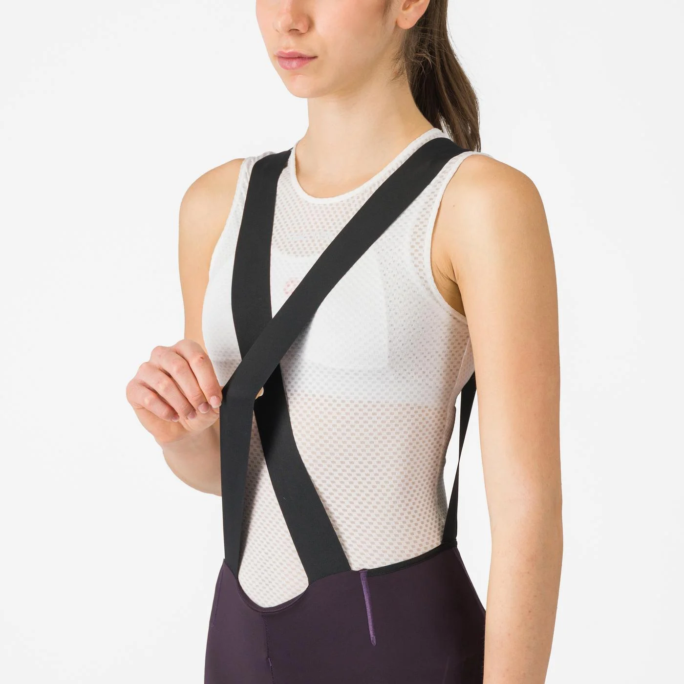 Pantaloni scurti cu bretele Castelli Free Aero Race S W, pentru femei, mov nocturn inchis, XS [6]