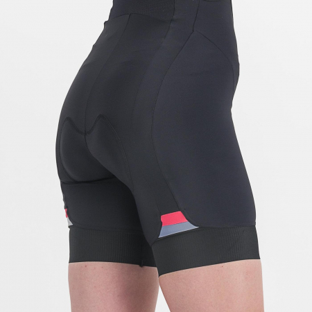 Pantaloni scurti cu bretele Castelli Prima, de dama, Negru/Corai, M [2]
