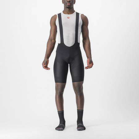 Imbracaminte ciclism - Pantaloni scurti cu bretele Castelli Superleggera, pentru barbati, negru, S