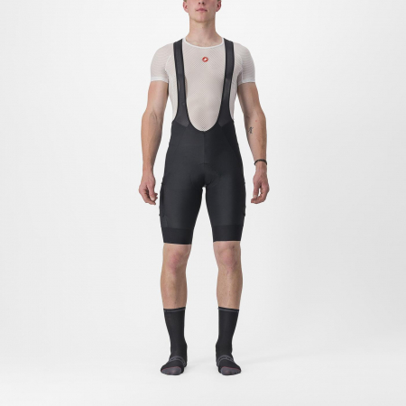 Imbracaminte ciclism - Pantaloni scurti cu bretele Castelli Unlimited Cargo, pentru barbati, negru, XXL
