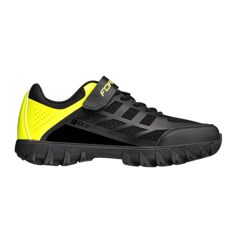 Incaltaminte MTB (si Indoor) - Pantofi ciclism Force Go 2 Negru/Fluo 45