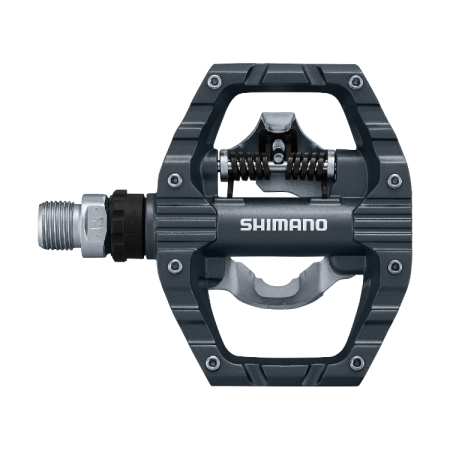 Pedale automate/platforma Shimano PD-EH500, SPD, placute SM-SH56, fara catadioptru, Gri [2]