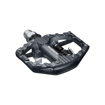 Pedale bicicleta - Pedale automate/platforma Shimano PD-EH500, SPD, placute SM-SH56, fara catadioptru, Gri