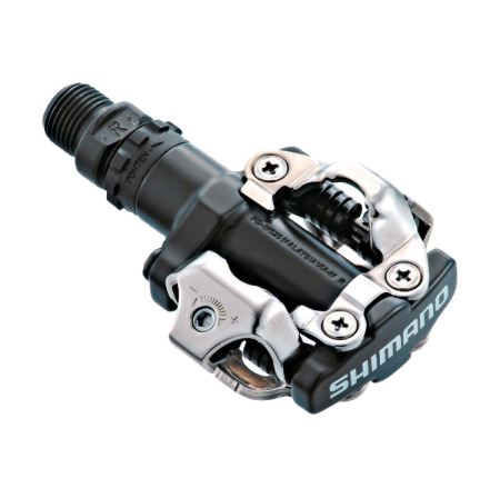 Pedale bicicleta - Pedale automate Shimano PD-M520L, SPD, placute SM-SH51, fara catadioptru, Negru