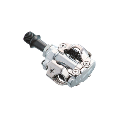 Pedale bicicleta - Pedale automate Shimano PD-M540, SPD, placute SM-SH51, fara catadioptru, Argintiu