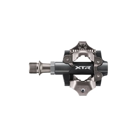Pedale bicicleta - Pedale automate Shimano XTR PD-M9200, SPD, placute SM-SH51, ax mai scurt cu 3 mm, fara catadioptru, Negru