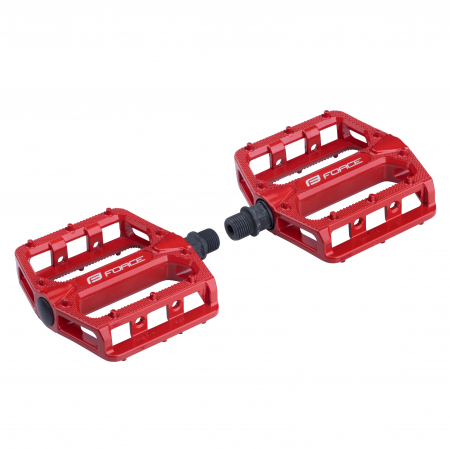Piese biciclete - Pedale BMX Force Hot aluminiu rosii