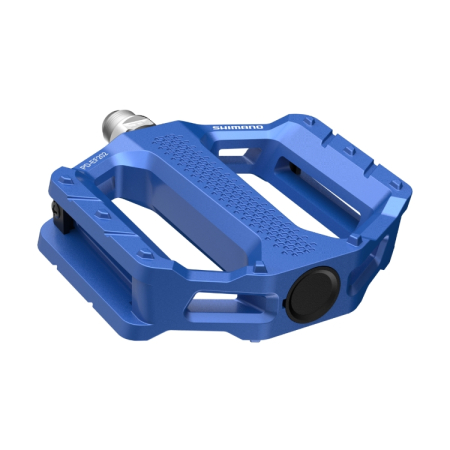 Pedale bicicleta - Pedale platforma Shimano PD-EF202, fara catadioptru, Albastru