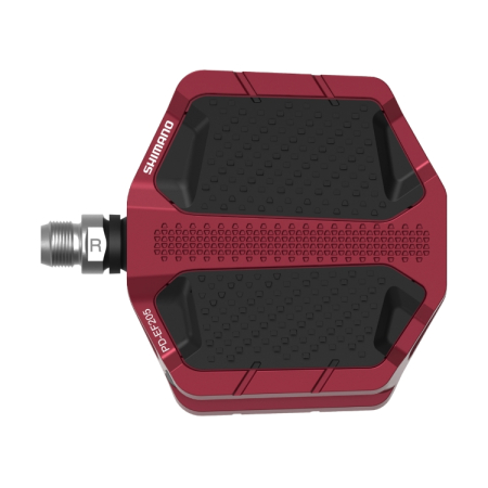Pedale platforma Shimano PD-EF205, fara catadioptru, Rosu [1]
