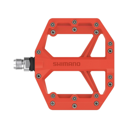 Pedale platforma Shimano PD-GR400, fara catadioptru, Rosu [1]