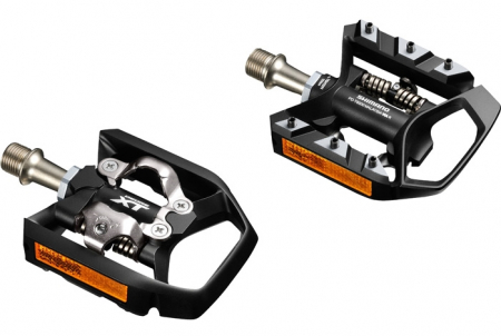 Pedale automate/platforma Shimano Deore XT PD-T8000, SPD, placute SM-SH56, cu catadioptru, Negru [2]