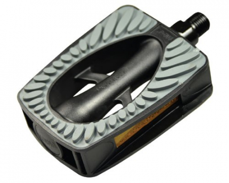 Piese biciclete - Pedale Union SP-808 PP negre anti-alunecare filet 9/16 pe carton