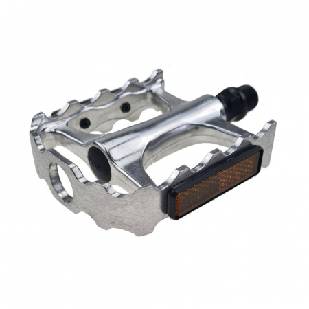 Piese biciclete - Pedale Union SP-160 AM 1-piece aluminiu argintiu filet 9/16"