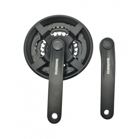 Piese biciclete - Pedalier Shimano Tourney FC-TY301 42X34X24T 175mm negru (AFCTY301E244CL) vrac