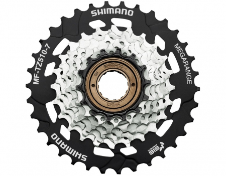 Piese biciclete - Pinioane pe filet Shimano Tourney MF-TZ510-7, 7 vit, 14-34T