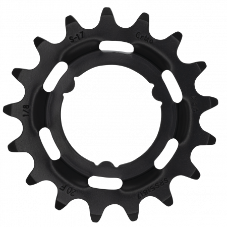 Piese biciclete - Pinion KMC pentru Shimano Wide, Cr-Mo, 1/2"x1/8" (doar single-speed), 17T