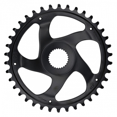 Piese biciclete - Placa pedalier KMC Bosch Gen 4 Super Narrow 50,0mm 38T Neagra