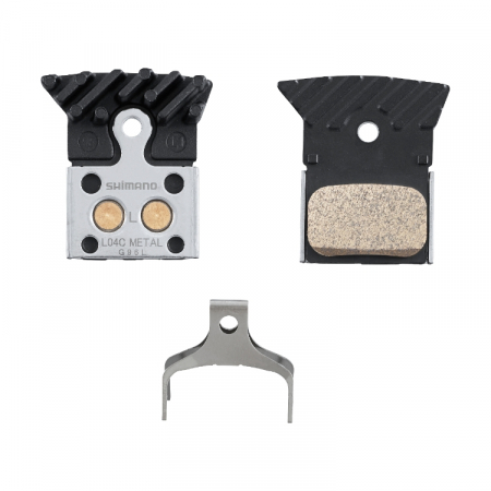 Frane si componente - Placute frana Shimano L04C, metalice, cu radiator 
