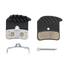 Piese biciclete - Placute frana Shimano H03C-MF, metalice, cu radioator