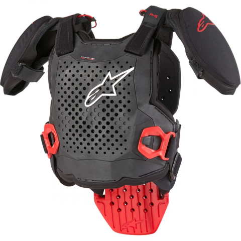 Echipament protectie - Protectie corp Alpinestars A-5 S V2 Youth Chest, pentru copii, negru/alb/rosu, S/M