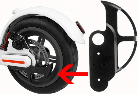 Protectie disc frana pentru trotineta Xiaomi M365 Essential, 1S, Pro si Pro 2 - Alb [2]
