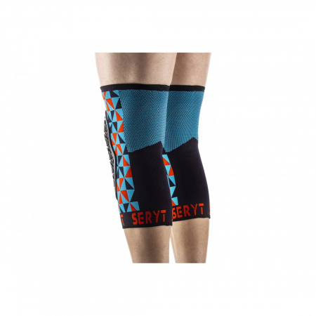 Protectii genunchi Seryt Arlecchino Light-blue Red S [6]