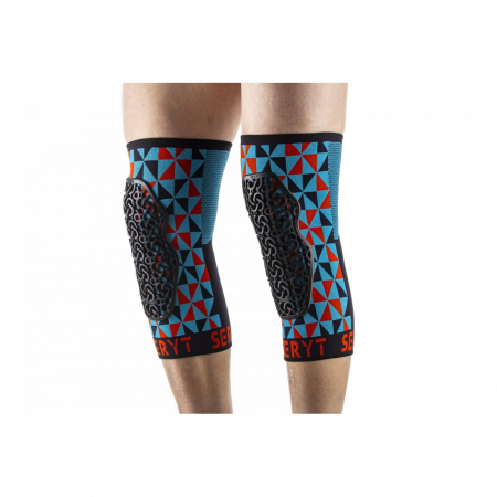 Protectii genunchi Seryt Arlecchino Light-blue Red S [8]