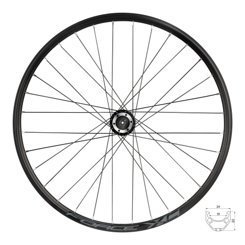 Roti complete - Roata fata 26" Force XC Disc 559x19 32h