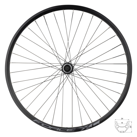 Piese biciclete - Roata fata 26" Force XC Disc 559x19 36h