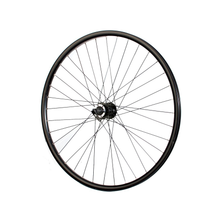 Piese biciclete - Roata fata 27.5 Fivestars disc, negru, butuc Joytech D761DSE si QR