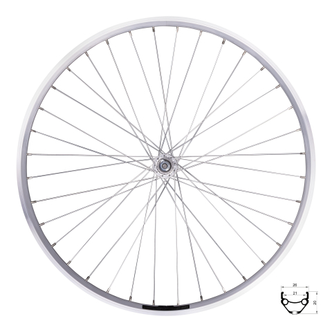 Piese biciclete - Roata fata Force Prime 26 559x2136H argintie