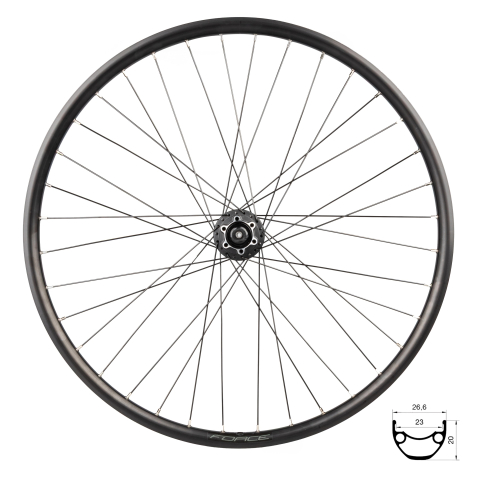 Piese biciclete - Roata Fata Force XC Disc 584x23 HBM475-6b 36H