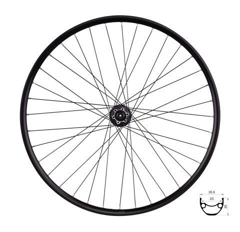 Piese biciclete - Roata Fata Force XC Disc 622x23 HBM475-6b 36H