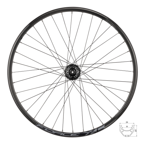 Piese biciclete - Roata spate 26" Force XC Disc 559x19 36h