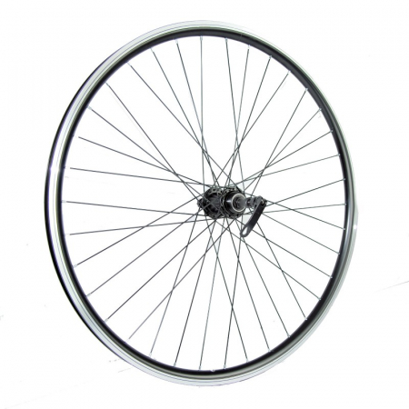 Piese biciclete - Roata spate 28" Fivestars V-brake, negru