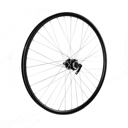 Piese biciclete - Roata spate 29 Fivestars disc, negru, butuc negru cu rulment si QR