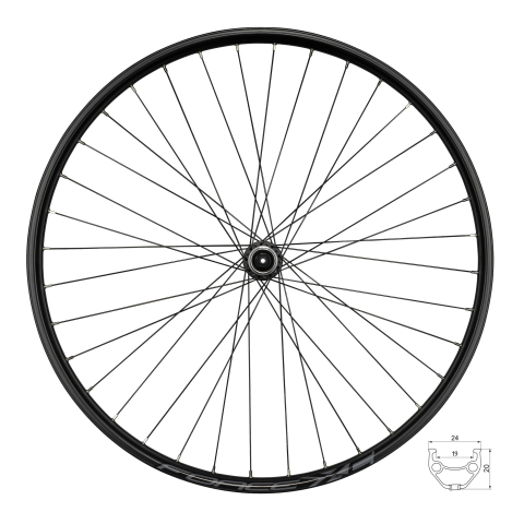 Piese biciclete - Roata spate Force Basic Disc 622x19 FH-M3050-CL 36H