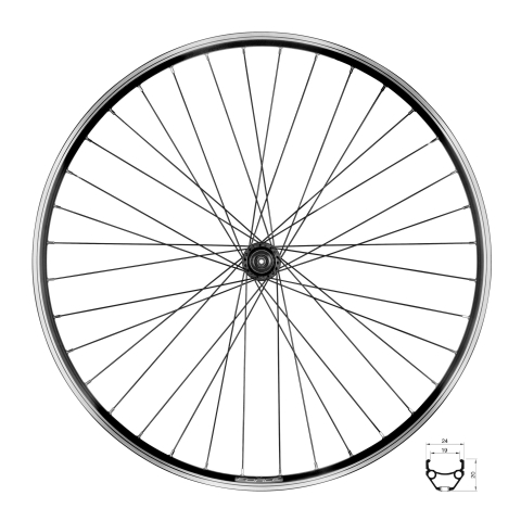 Roti complete - Roata Spate Force CLASSIC 622x19 "V"FHT3000 36H