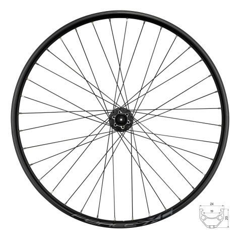 Roti complete - Roata spate Force XC Disc 622x19 FH-M475-6b 36H