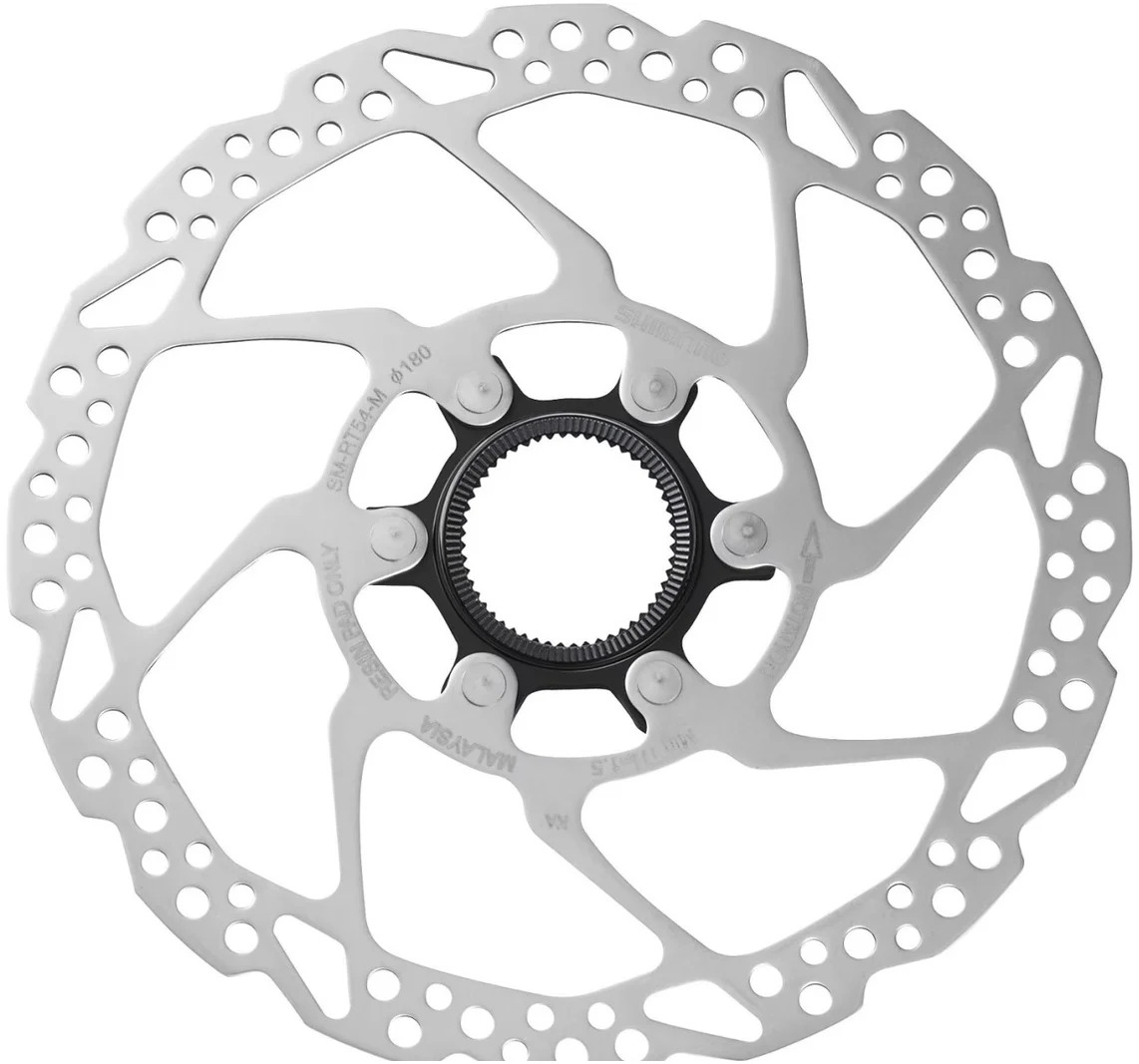 Rotoare/Discuri frana - Disc frana Shimano SM-RT54, 180mm, piulita Center Lock caneluri externe, doar pentru placute Resin